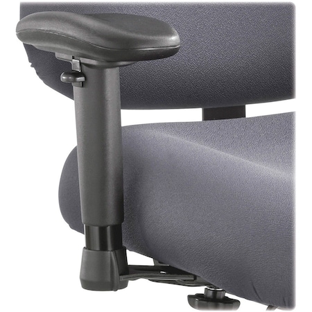 Safco T-Pad Arm, 11-1/2" HX4" W, Blk, PK2 3591BL