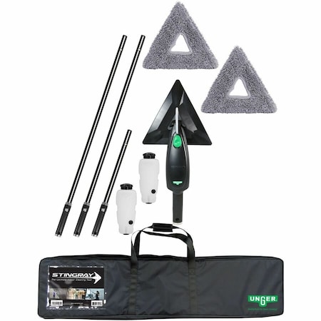 Unger Refillable Microfiber Clean Kit, Stingray SRKB7