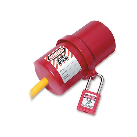 Master Lock 488 Rotating Large Electrical Plug Lockout For 220-550 Volt Plugs,  488
