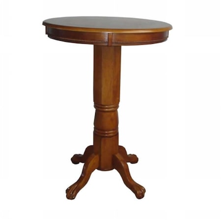 Boraam Industries Boraam Florence Pedestal Pub Table - Brush Oak 71142
