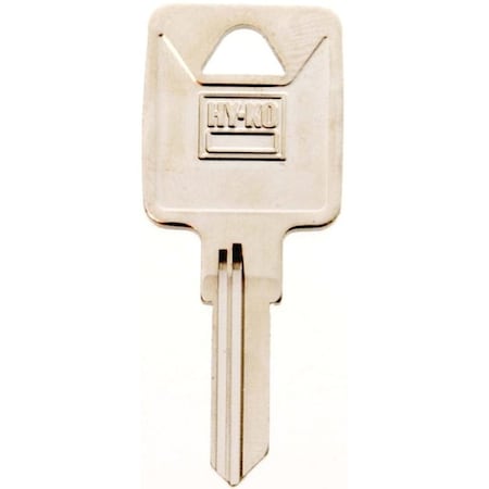 Hy-Ko Key Blank, Brass, Nickel, For: Trimark Cabinet, House Locks and Padlocks 11010TM1