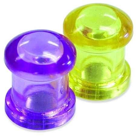 Magnet Source 0 Magnetic Push Pin, PurpleYellow 7509