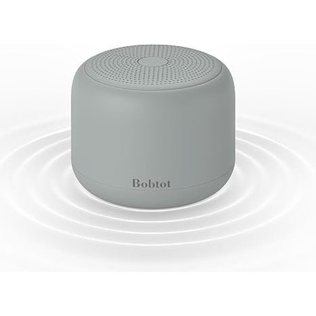 Bobtot Portable Bluetooth Speakers, Dark Gray, Wireless IPX5 Waterproof, 20hr, Rechargeable Battery, 803764