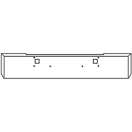 Replacement For Kenworth W900B Year 1994 16 In Chrome Steel Boxed End Bumper Wmounting And Towhitch