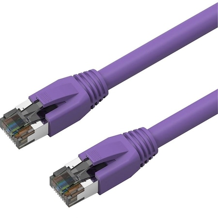 Axiom 50Ft Cat8 Shielded Cable Purple C8SBSFTP-P50-AX