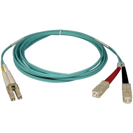 Eaton Tripp Lite Series 10Gb Duplex Multimode 50/125 OM3 LSZH Fiber Patch Cable LC/SC - Aqua, 10M 33 N816-10M
