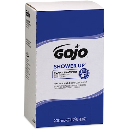 Gojo SHOWER UP Soap & Shampoo, 2000mL PRO TDX Refill, PK4 7230-04