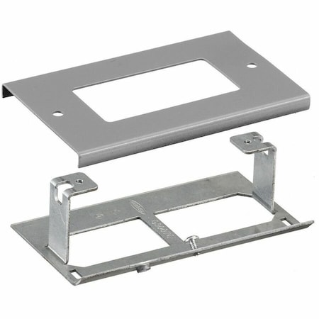 Hubbell Wiring Device-Kellems Single Receptacle Cover, Gray HBL3048RGY