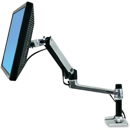 Ergotron LX Desk Monitor Arm, Polished Aluminum 45-241-026