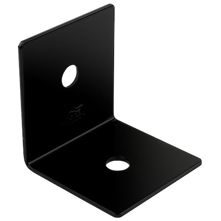 National Hardware Indio 1218BC Series 90 deg Heavy Angle, 3 in W, 314 in D, 3 in H, Steel, Black N800-201