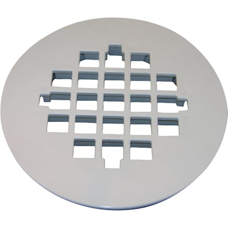 Westlake Pipe & Fittings 3'' Wht Plastic Snap-In Casper Style Shower Drain Strainer 03-1257