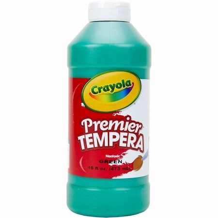 Crayola Premier Tempera Paint, 16 oz, Green, 3PK 54-1216-044