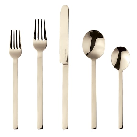 Mepra Stile Champagne By Pininfarina Flatware  Set - 5 Pcs. 107522005C