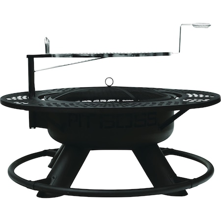 Pit Boss 2-In-1 24'' Black Round Fire Pit & Grill 10730