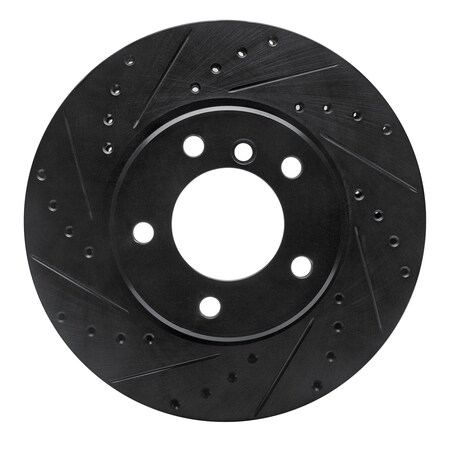 Dynamic Friction Co DFC Brake Rotor - Drilled and Slotted - Black 633-31065L