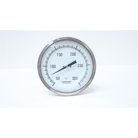 Ashcroft BIMETAL THERMOMETER 5IN 9IN 50-300F 1/2IN NPT 50 EI 60 E 090 50/300F