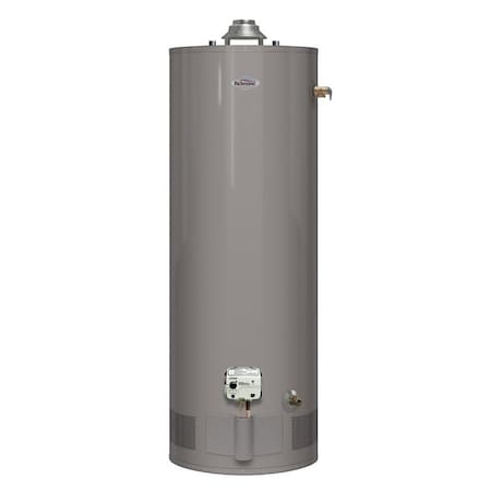 Richmond Essential Series Gas Water Heater, Natural Gas, 40 gal Tank, 52 gph, 36000 Btuhr BTU 6G40-36F3