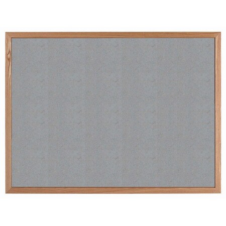 Aarco VIC Cork Bulletin Board w/ a Red Oak Frame w/ a Clear Lacquer Finish, Potato Skin 36''Hx48''W OW3648182