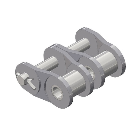 Senqcia Hi-Max Double Strand Cotter Pin Offset Link, 80-2 chain, 1 P, 0.313 Dia Pin 80-2HMOL