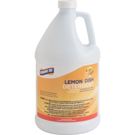 Genuine Joe Lemon Dish Detergent Gallon - Liquid - 128 fl oz - Lemon Scent - 1 Each GJO10359