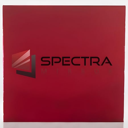 Spectra Mirror 24''X24'', 1/8'' Thick, Medium Red Acrylic Color Mirror. Sizes Cut Nominal +/-1/8'' 3M1400F2424