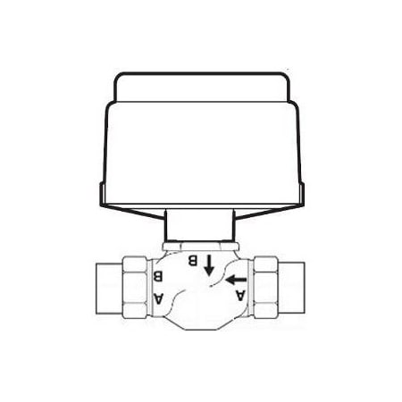 Schneider Electric VB: 1/2 in. 2W. Globe. STR. SWT. UO. BR. 2.2 cv. 130 PSI. Act (MK-2690): Pneu. 2Pos/Prop. Slt PSIG. VK-7214-201-4-03
