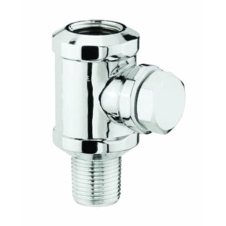 Krowne Adapter, Rigid Tee Assembly, Installs On Pre-Rinse Bases, Chrome 21-545L