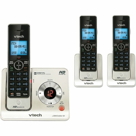 Vtech LS64253 DECT 60 Expandable Cordless Phone with Answering System and Caller IDCall Waiting, Gray VTELS64253