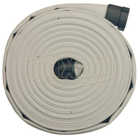 Dixon Single Jacket Mill Hose, 2 in, NPSH, 100 ft L, 112 psi, Synthetic, Domestic M20100RAS