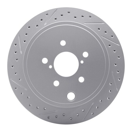 Dynamic Friction Co DFC Geoperformance Rotor - Drilled and Slotted 830-13023L