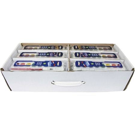 Prang Washable Watercolor Set Classpack, 8 Assorted Colors, 36PK X80519