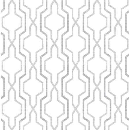 A-Street Prints Rion Grey Trellis Wallpaper 2973-90602