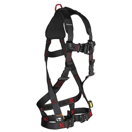 Falltech FT-Iron Full Body Harness, XL, 425 lb, Quick-Connect Chest/ Quick-Connect Leg Straps 8141FDXL