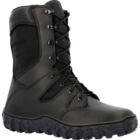 Rocky Men's Leather Upper, Rubber Outsole, Black, 9.5 M RKC146