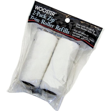 Wooster R148-3 ZIP TRIM ROLLER REFILL, 2PK 00R1480030