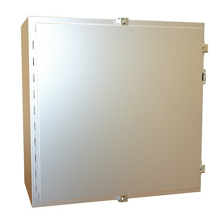 Hammond Clamps Electrical Enclosure, 24 in H, 12 in D, 24 in W, 12, 13, 3R, 4, 4X, Stainless Steel 1418N4SSJ12