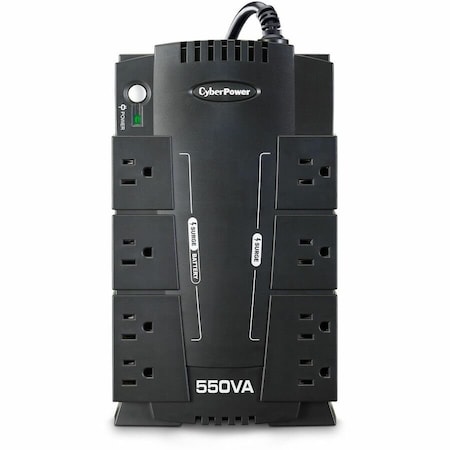 Cyberpower UPS System, Standby, Out: 120 V AC In: 96 V AC, 140 V AC CP550SLG