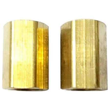 Frita 0.25 in. NPTF Female Master Mechanic Hex Coupling - Copper, 2PK 239189