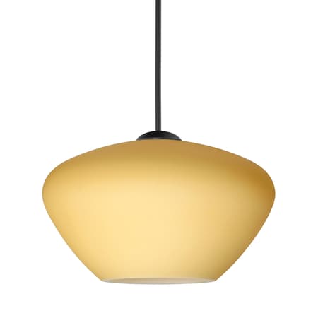 Besa Lighting Besa Peri Pendant, Vanilla Matte, Black Finish, 1x 50W MAX GY6.35 Base 1XT-5410VM-BK