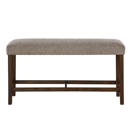 Global Furniture Usa Contemporary D4355 Brown Bar Table Bench D4355BT-BN-BRWN