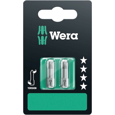 Wera 851/1 TZ SB bits, PH 3 x 25 mm, 2 pieces 5073325001
