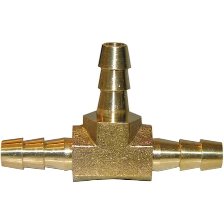 Westlake Pipe & Fittings 1/4'' Brass Hose Barb Insert Tee 17-7403