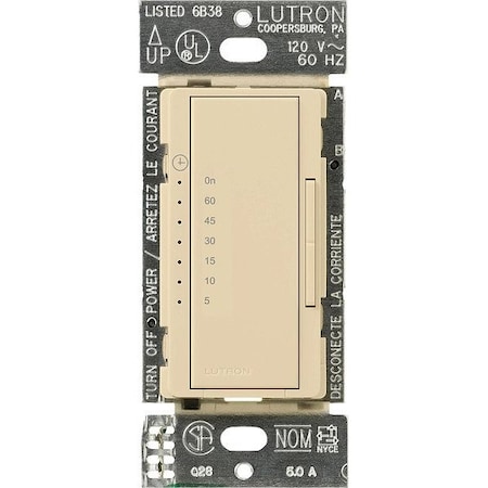 Lutron SwitchMulti, Tap, 120V, 600W, Timer5-60 Mins MA-T51MN-IV
