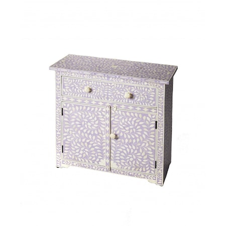 Homeroots 29" Purple Manufactured Wood Drawer Chest 389726