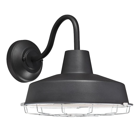 Westinghouse Academy 1-Light Dimmable LED Outdoor Wall Fixture, Dark Sky, Black 6131300