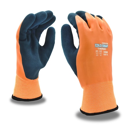 Cold Snap Knit Gloves, Full Latex, 2 Ply, PK12 3988XL