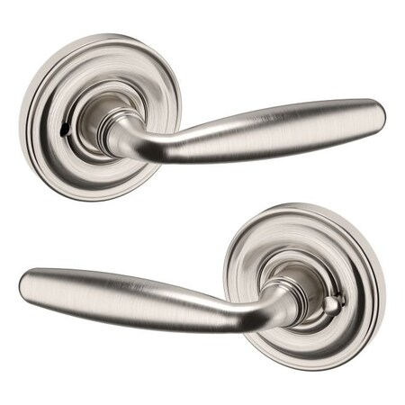 Baldwin Baldwin Preconfigured 5106 Lever with 5148 Rose Privacy Lock with 2-3/8in Backset and Full Lip 5106056PRIV