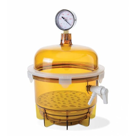 Bel-Art Lab Companion, Vacuum Desiccator, 6 L Amber 420050A