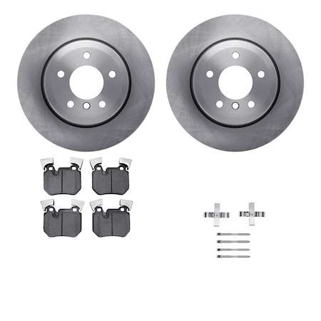 Dynamic Friction Co DFC Brake Rotor with 5000 Brake Pads and Hardware Kit 6512-31478