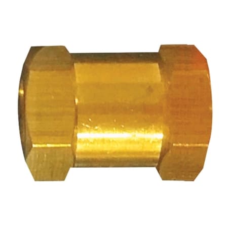 Tru-Flate 0.25 in. Brass Coupling Female T2F-21515